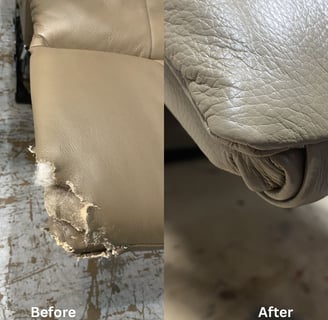before-after-ivory-leather-recliner-restoration-leatherfixup.com