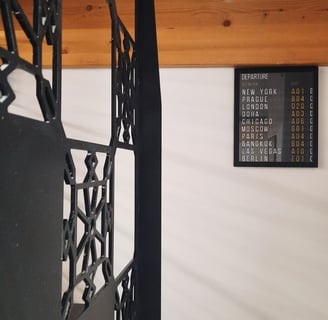 a clock on a wall in a room