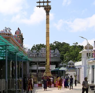 Dwaja sthambham flag pole of a Hindu temple