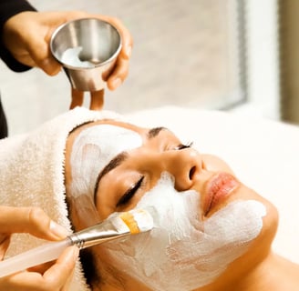 women with facial