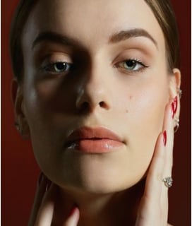 women with facial and cosmetic application
