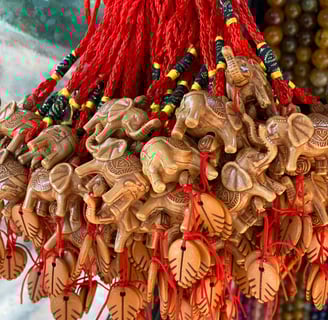 Hand carved bits baubles