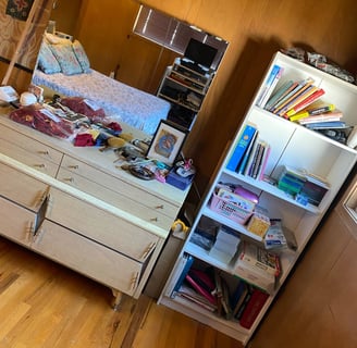 after extreme bedroom organization