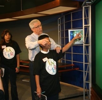 LACER After School program visits NBCLA studio with Fritz Coleman