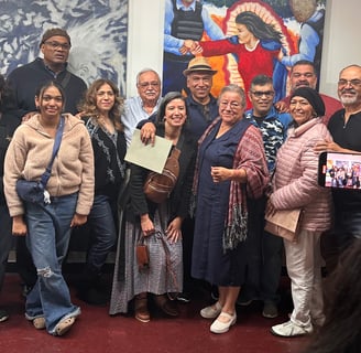 LA Piedra artists at LA Art exhibit