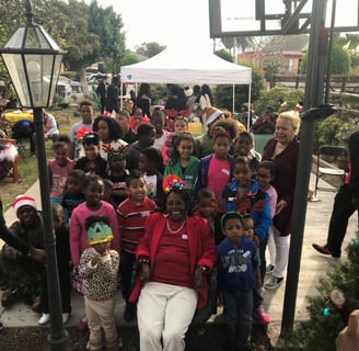 Millicent Mama Hill helps children in Watts