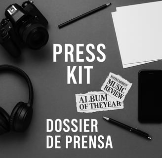 Fotografía que representa el press kit o dossier de prensa
