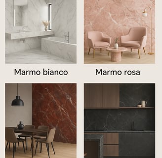 i vari colori del marmo