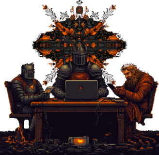 a man sitting at a table with a laptop computer