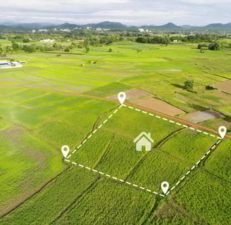 a farm land with a house and a lot of land for sale