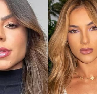 a woman with long hair and a black top virginia fonceca