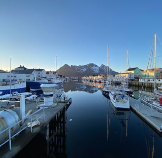 port de pêche norvégien aux lofoten