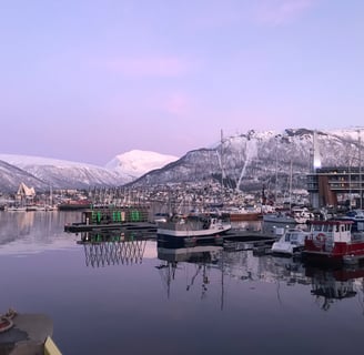 Port de Tromsø en Norvège