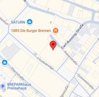 a map of a restaurant in a city