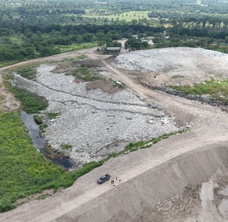 The construction of Cell Number 2 and the Leachate Treatment Facility 