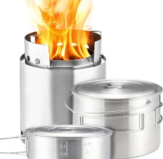 Cookware Set, with Flame Going