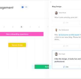 Tela de project Management da Monday Work OS (fonte: Monday.com)