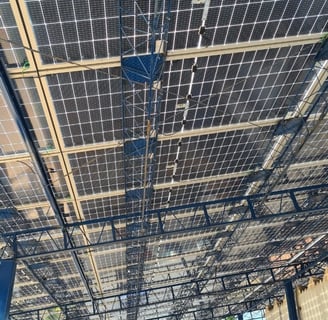 placas solares sobre estrutura, teto solar em leme sp