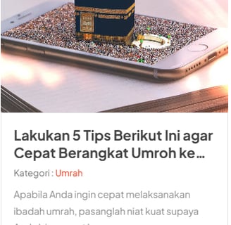 Berangkat Umroh dulu, bayarnya saat tiba di Jakarta