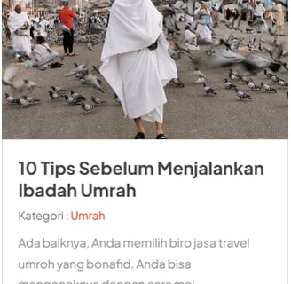 Berangkat Umroh dulu, bayarnya saat tiba di Jakarta