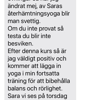 Återhämtande yoga med sara, återhämtningsyoga