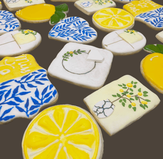 Elegant custom cookies