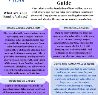 Family Values Guide