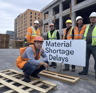 construction workers experience materials shortage