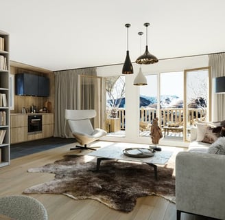 Image de l'intérieur d'un des appartements de la résidence dont traite ce site internet.