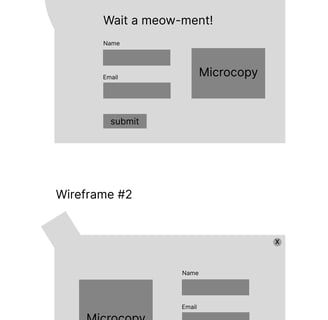 Image 4.2 - Initial Modal Wireframe