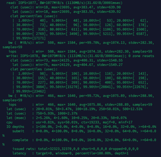 AMD Ryzen VPS fio output