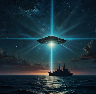 teorias extraterrestres nave capturando navios no triangulo das bermudas