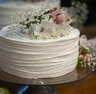 Delicate cream cake
