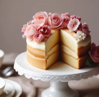 Beautiful rose cake