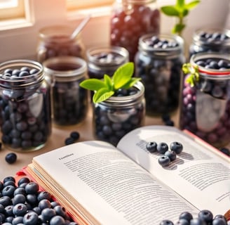 Blueberries and Text Book