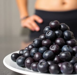 Blueberries on Plate