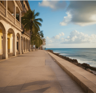 Un hermoso paseo por el malecón disfrutando del aroma de la brisa del mar