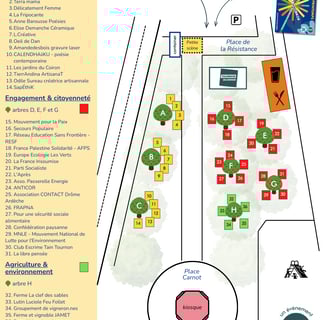 Plan du Village du festival CUP25