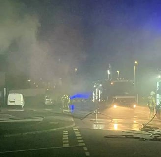 Fire at Hilltop Campers - Photo credit: David Powell