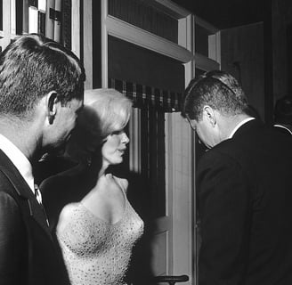 J. F. Kennedy and Marilyn Monroe