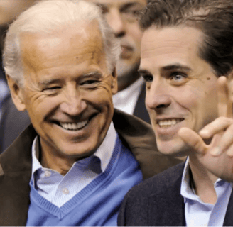 US President Joe Biden with his son Hunter Biden