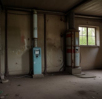 borne de recharge abandonnée