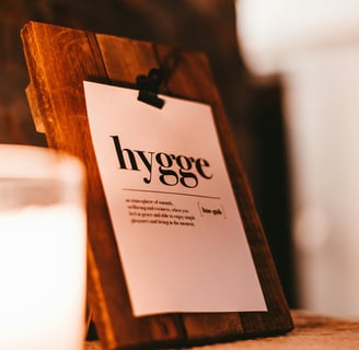 Hygge candlelight candle