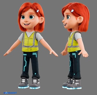 mascote 3D e personagem 3D