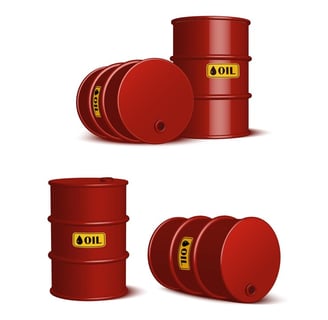 Red Oil barrels