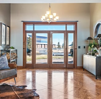 View of entry way at Raz Hideaway Ranch Sturgis South Dakota Black Hills