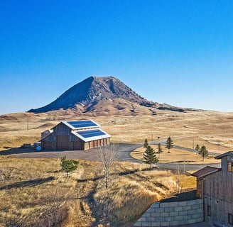 View of Barn in Sturgis South Dakota