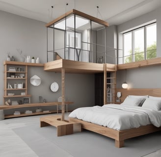 Intérieur d'une maison rénovée à La Rochelle