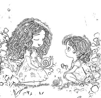 coloriage lily et eleonore de maissanahbooks