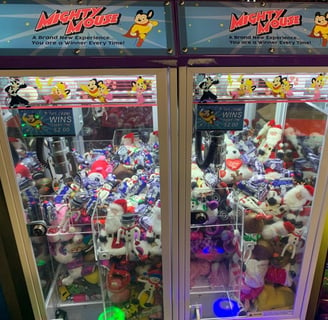 toys in crane machine